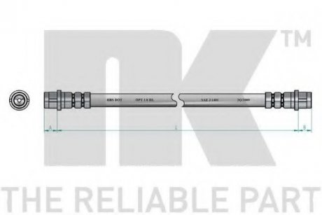 Тормозной шланг NK 853333