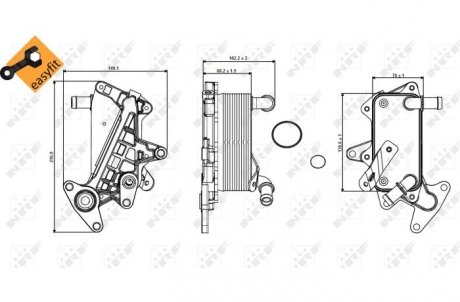 Радиатор смазки NRF 31357