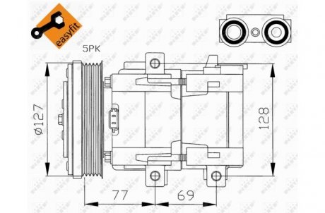 Компрессор кондиционера NRF 32061