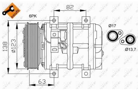 Компрессор кондиционера NRF 32112