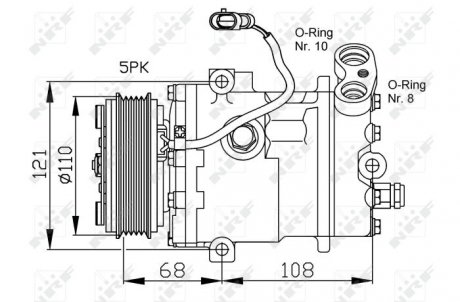 Компрессор кондиционера NRF 32197