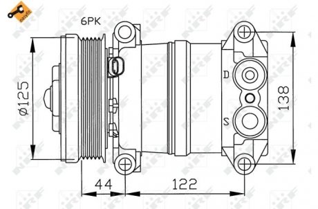 Компресор кондиціонера NRF 32202