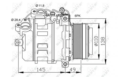 Компрессор, кондиционер NRF 32533