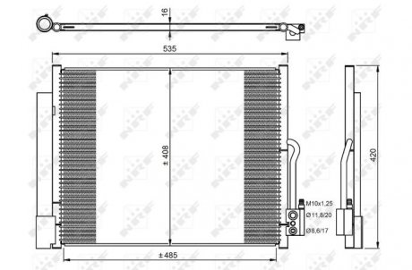 Конденсатор, кондиционер NRF 350053