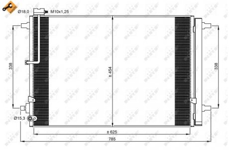 Конденсатор, кондиционер NRF 350059