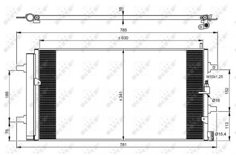 Конденсатор, кондиціонер NRF 350069