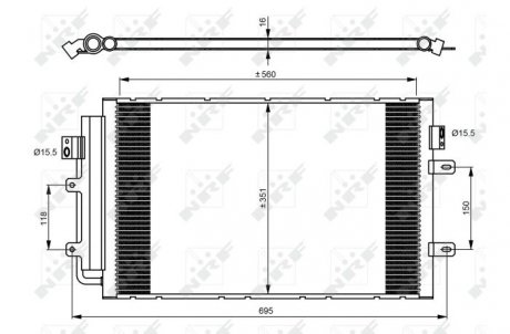 Конденсатор NRF 350083 (фото 1)