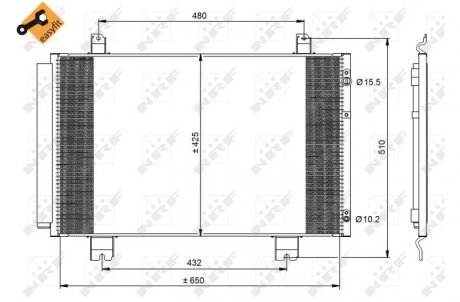 Конденсатор, кондиционер NRF 350092