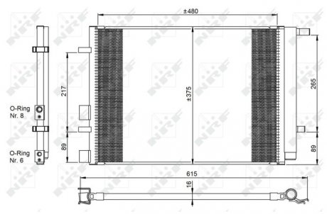 Конденсатор, кондиционер NRF 350095