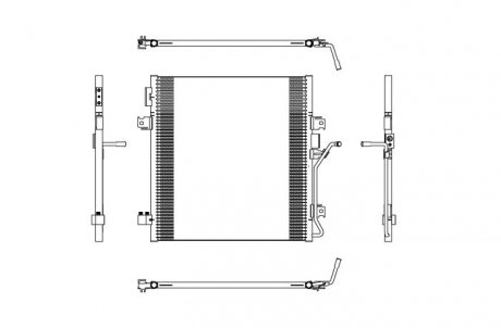 Радіатор кондиціонера NRF 350188