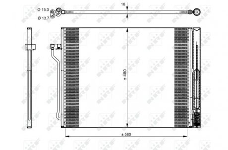 Радиатор кондиционера NRF 350325