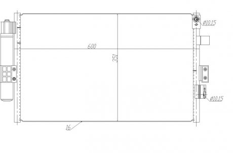 Радіатор кондиціонера NRF 350464