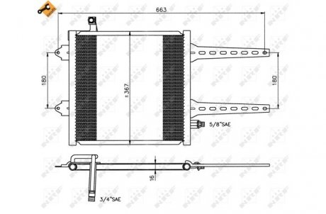 Радиатор кондиционера NRF 35049