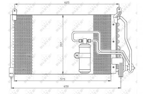 Радіатор кондиціонера NRF 35134