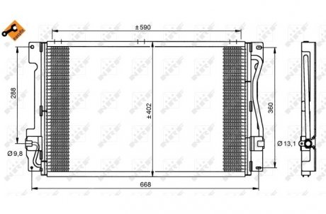 Конденсатор, кондиционер NRF 35151