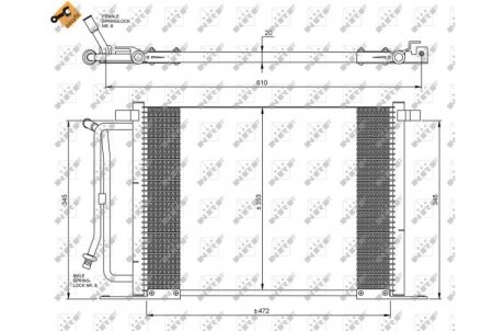 Конденсатор, кондиционер NRF 35250