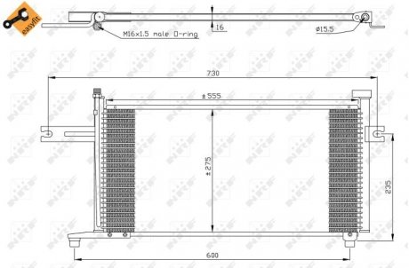 Конденсатор, кондиционер NRF 35315