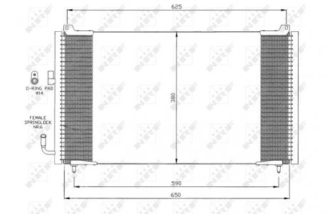 Конденсатор, кондиционер NRF 35378