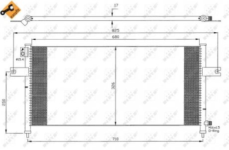 Радіатор кондиціонера NRF 35380