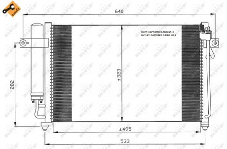 Конденсатор, кондиционер NRF 35476