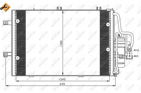 Радіатор кондиціонера NRF 35530