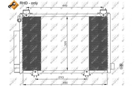 Радиатор кондиционера NRF 35552