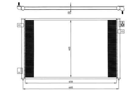 Радіатор кондиціонера NRF 35567