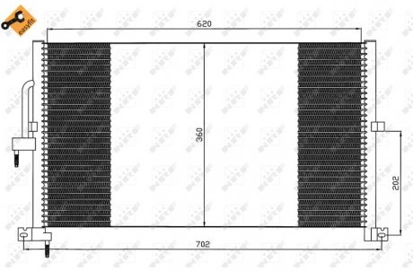 Радіатор кондиціонера NRF 35603