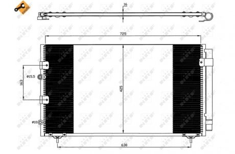 Конденсер кондиціонера NRF 35609