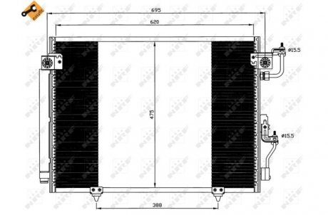 Конденсатор, кондиционер NRF 35619