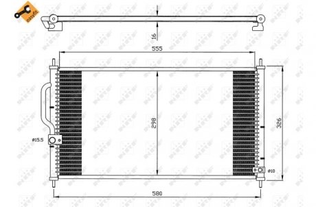 Конденсатор, кондиционер NRF 35627