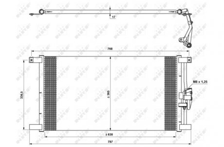 Радіатор кондиціонера NRF 35640