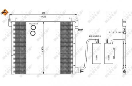 Конденсатор, кондиционер NRF 35741