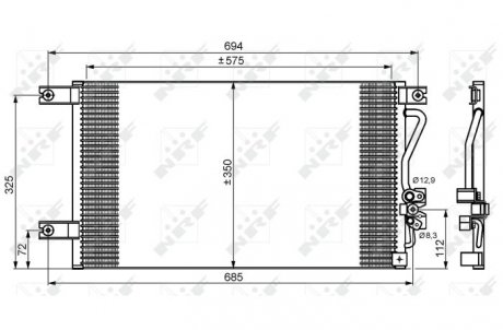 Конденсатор, кондиционер NRF 35756