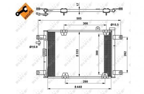 Конденсатор, кондиционер NRF 35768