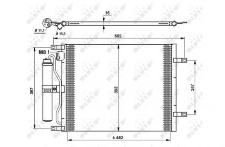 Радиатор кондиционера NRF 35783