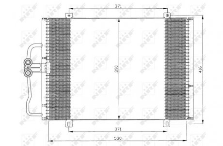 Радиатор кондиционера NRF 35833