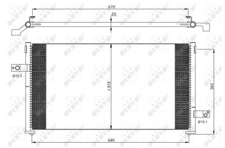 Радиатор кондиционера NRF 35877