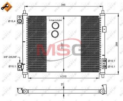 Радиатор кондиционера NRF 35926