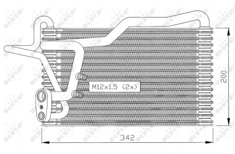 Испаритель кондиционера NRF 36036 (фото 1)