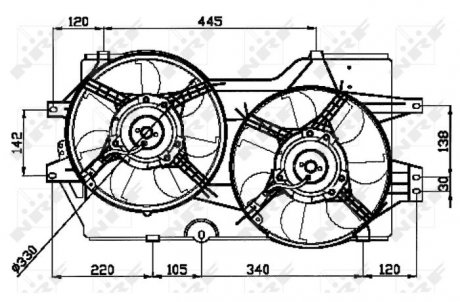 Вентилятор радіатора NRF 47031