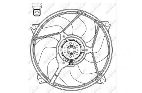 Вентилятор, охолодження двигуна NRF 47069 (фото 1)