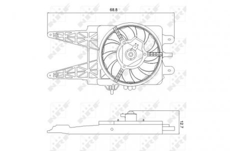 Вентилятор, охлаждение двигателя NRF 47248