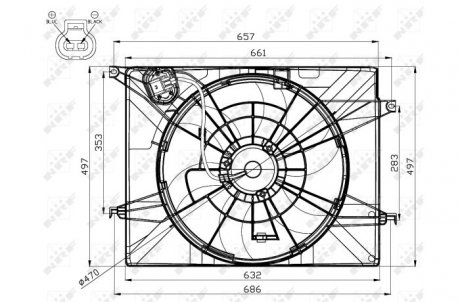 Вентилятор радіатора NRF 47561 (фото 1)