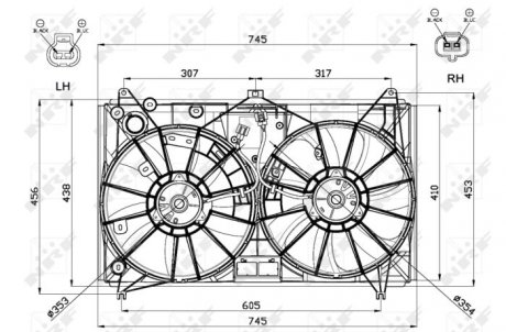 Вентилятор радиатора NRF 47581 (фото 1)