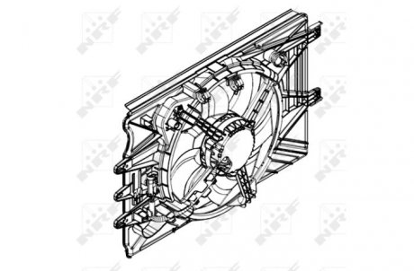 Вентилятор, охлаждение двигателя NRF 47594