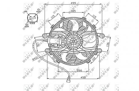 Вентилятор радиатора NRF 47747