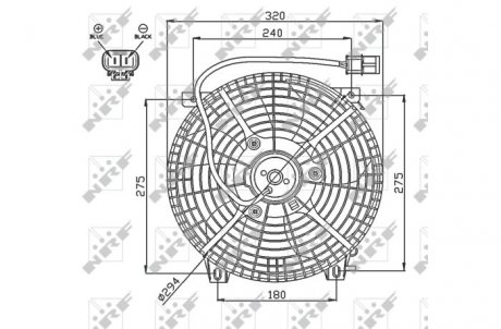 Вентилятор радиатора NRF 47752