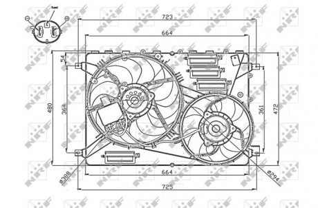 Вентилятор радіатора NRF 47755
