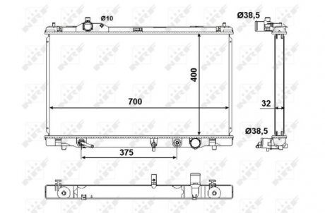 Радиатор NRF 50137